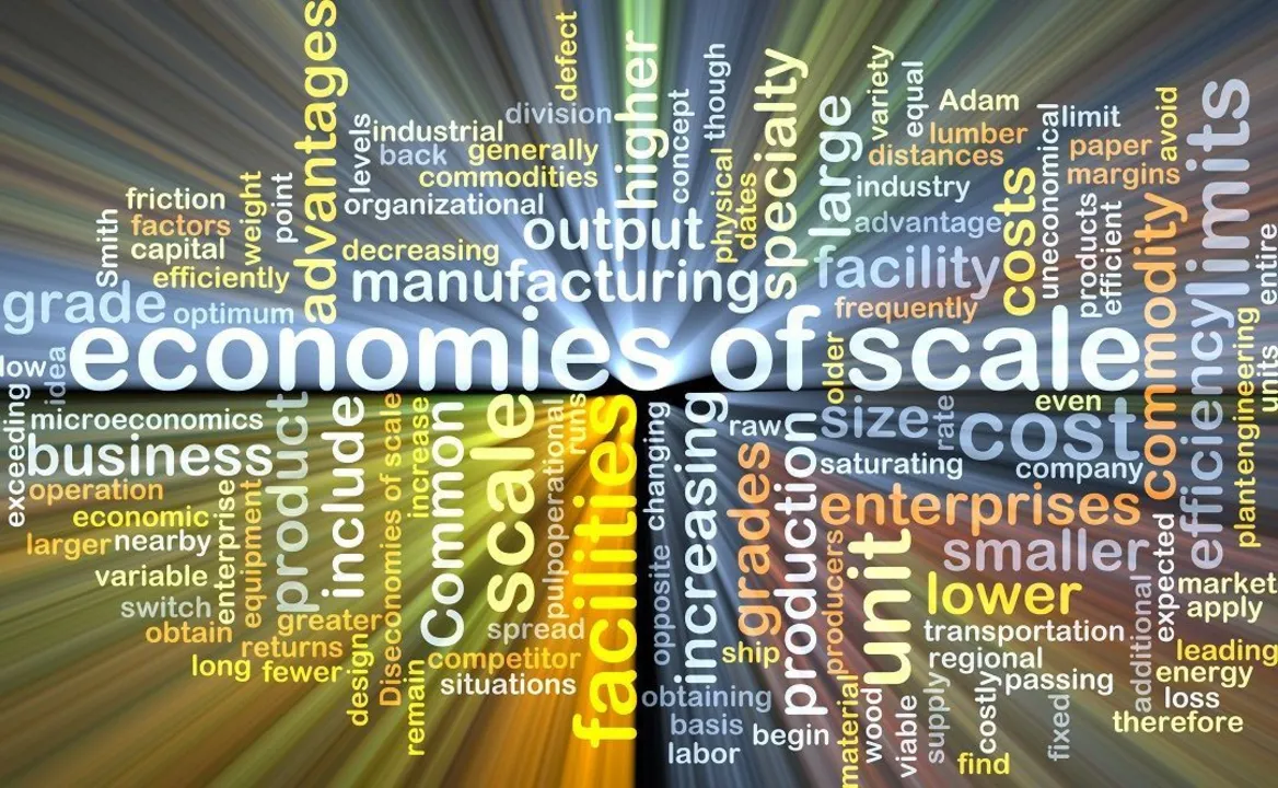 What are 'economies of scale'?